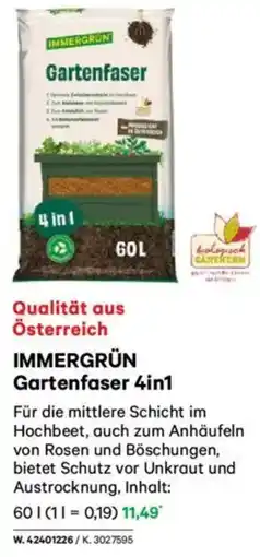 Lagerhaus IMMERGRÜN Gartenfaser 4in1 Angebot