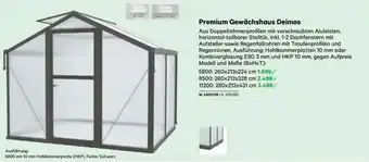 Lagerhaus Premium Gewächshaus Deimos Angebot