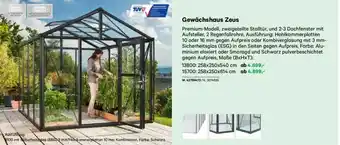 Lagerhaus Gewächshaus Zeus Angebot