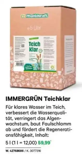 Lagerhaus IMMERGRÜN Teichklar Angebot