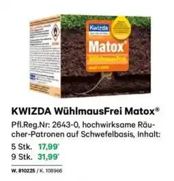 Lagerhaus KWIZDA WühlmausFrei Matox Angebot