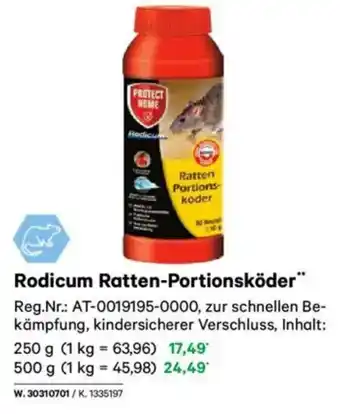 Lagerhaus Rodicum Ratten-Portionsköder" Angebot