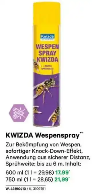 Lagerhaus KWIZDA Wespenspray Angebot