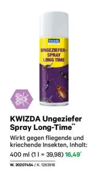 Lagerhaus KWIZDA Ungeziefer Spray Long-Time Angebot