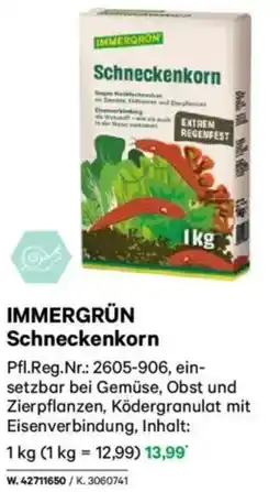 Lagerhaus IMMERGRÜN Schneckenkorn Angebot