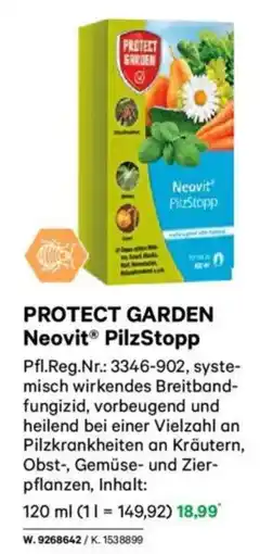 Lagerhaus PROTECT GARDEN Neovit PilzStopp Angebot