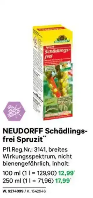 Lagerhaus NEUDORFF Schädlings- frei Spruzit Angebot