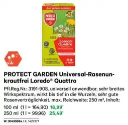 Lagerhaus PROTECT GARDEN Universal-Rasenun- krautfrei Loredo Quattro Angebot