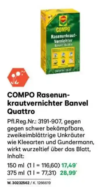 Lagerhaus COMPO Rasenun- krautvernichter Banvel Quattro Angebot