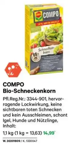 Lagerhaus COMPO Bio-Schneckenkorn Angebot