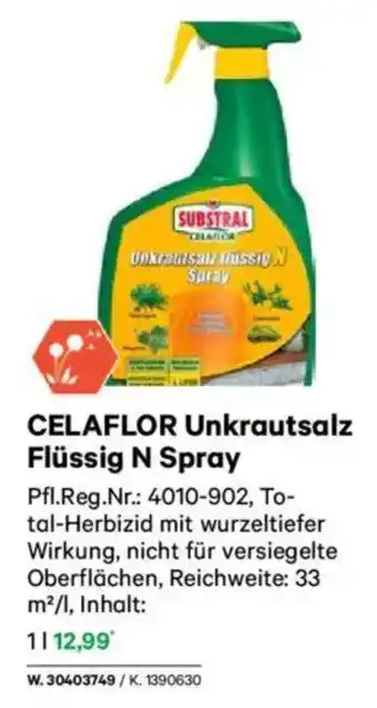 Lagerhaus CELAFLOR Unkrautsalz Flüssig N Spray Angebot