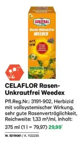 Lagerhaus CELAFLOR Rasen- Unkrautfrei Weedex Angebot