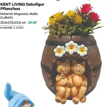 Lagerhaus KENT LIVING Dekofigur Pflanzfass Angebot