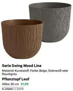 Lagerhaus Serie Swing Mood Line Pflanztopf Leaf Angebot