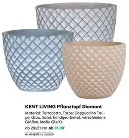 Lagerhaus KENT LIVING Pflanztopf Diamant Angebot