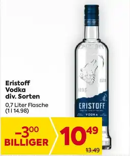 Billa Eristoff Vodka Angebot