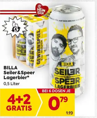 Billa Seiler & Speer Lagerbier Angebot