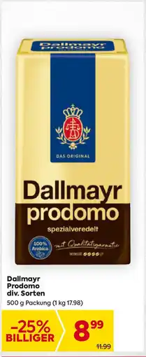 Billa Dallmayr prodomo div. Sorten Angebot