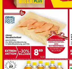 Billa clever Hendlschnitzel geschnitten Angebot