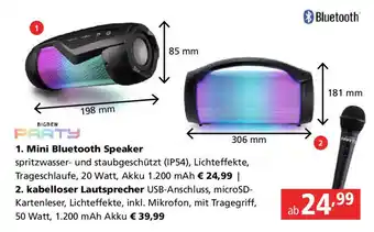 Pagro Diskont Mini bluetooth speaker Angebot