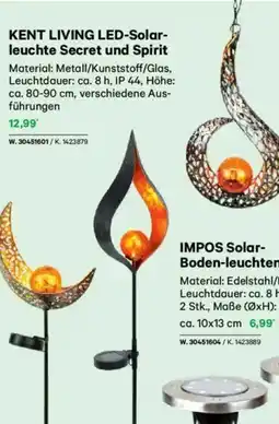 Lagerhaus KENT LIVING LED-Solar- leuchte Secret und Spirit Angebot