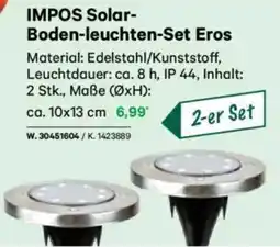 Lagerhaus IMPOS Solar- Boden-leuchten-Set Eros Angebot