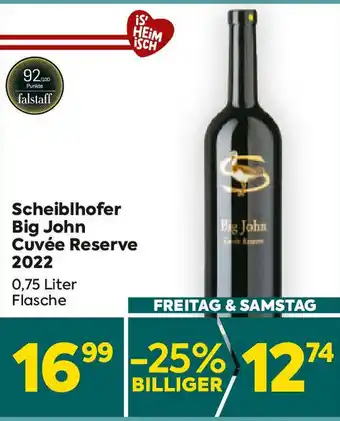 Billa Scheiblhofer Big John Cuvée Reserve 2022 Angebot