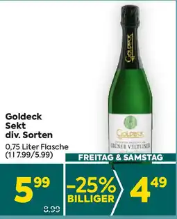 Billa Goldeck Sekt div. Sorten Angebot