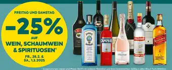 Billa Wein, schaumwein and spirituosen Angebot