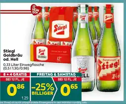 Billa Stiegl Goldbräu od. Hell Angebot