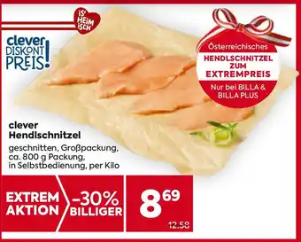 Billa clever Hendlschnitzel Angebot