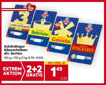 Billa Schärdinger Käsescheiben div. Sorten Angebot