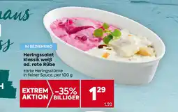 Billa Heringssalat klassik weiß od rote Rübe Angebot