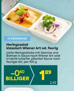 Billa Heringssalat klassisch Wiener Art od feurig Angebot