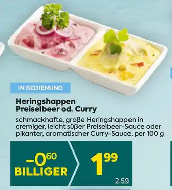 Billa Heringshappen Preiselbeer od Curry Angebot