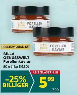 Billa Billa GENUSSWELT Forellenkaviar Angebot