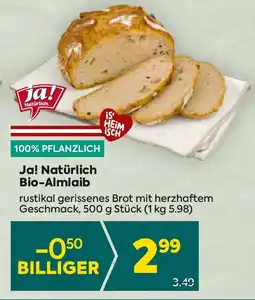 Billa Ja Natürlich Bio Almlaib Angebot