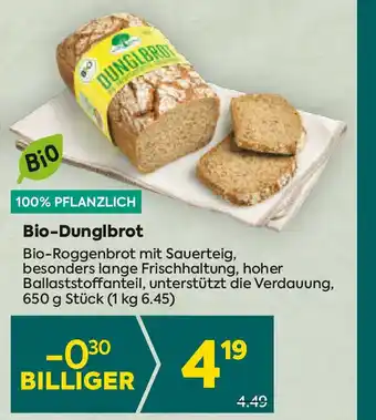 Billa Bio Dunglbrot Angebot