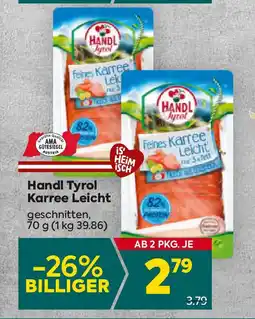 Billa Handl Tyrol Karree Leicht Angebot