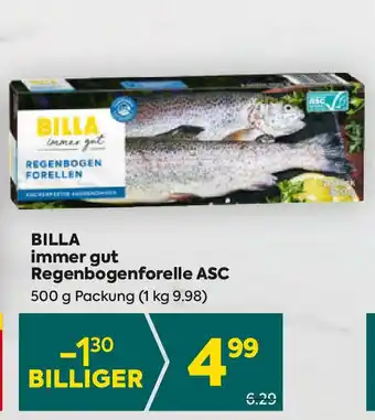 Billa Billa immer gut Regenbogenforelle ASC Angebot