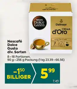 Billa Nescafé Dolce Gusto div. Sorten Angebot