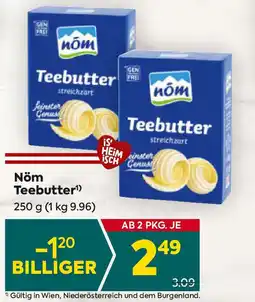 Billa Nöm Teebutter Angebot