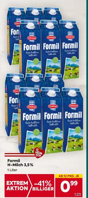 Billa Formil H-Milch Angebot