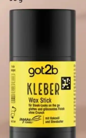 Bipa Schwarzkopf GOT2B Kleber Wax Stick Angebot