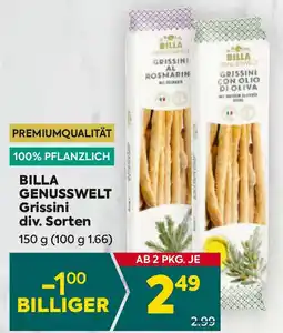 Billa Billa genusswelt grissini div. Sorten Angebot