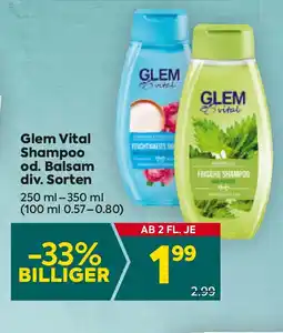 Billa Glem Vital Shampoo Angebot