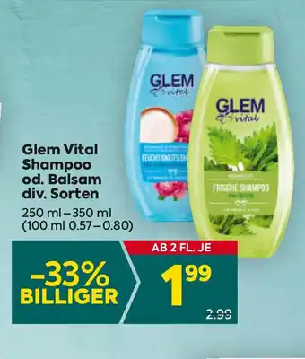 Billa Glem Vital Shampoo Angebot