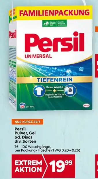 Billa Persil Pulver Gel Angebot