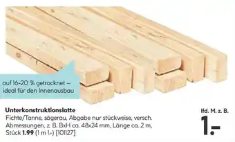 Hellweg Unterkonstruktionslatte Angebot