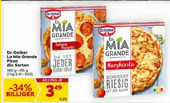 Billa La Mia Grande Pizza Angebot